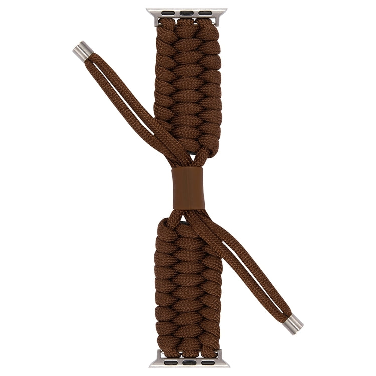 Stretch Plain Silicone Bean Watch Band For Apple Watch SE 2023 44mm(Coffee Brown) - Watch Bands by PMC TechLife | Online Shopping South Africa | PMC TechLife