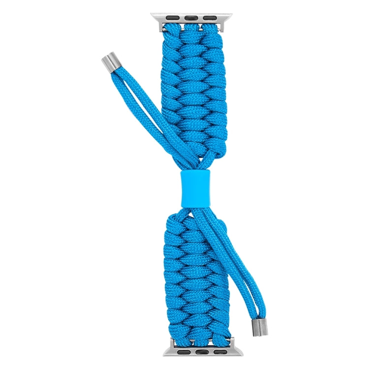 Stretch Plain Silicone Bean Watch Band For Apple Watch 9 45mm(Sky Blue) - Watch Bands by PMC TechLife | Online Shopping South Africa | PMC TechLife