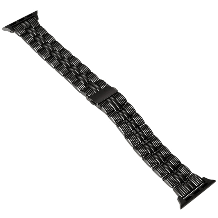 3-Beads Stripe Metal Watch Band For Apple Watch 6 40mm(Black) -  by PMC TechLife | Online Shopping South Africa | PMC TechLife