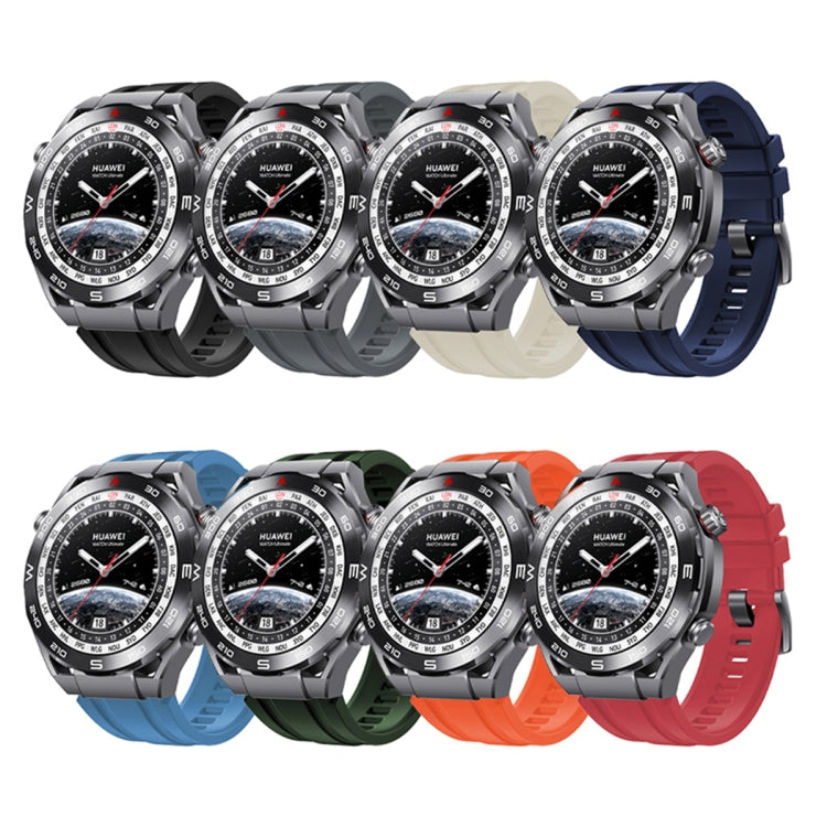 2pcs Regular Style For Huawei Watch Ultimate Silicone Replacement Watch Band(Orange) -  by PMC TechLife | Online Shopping South Africa | PMC TechLife