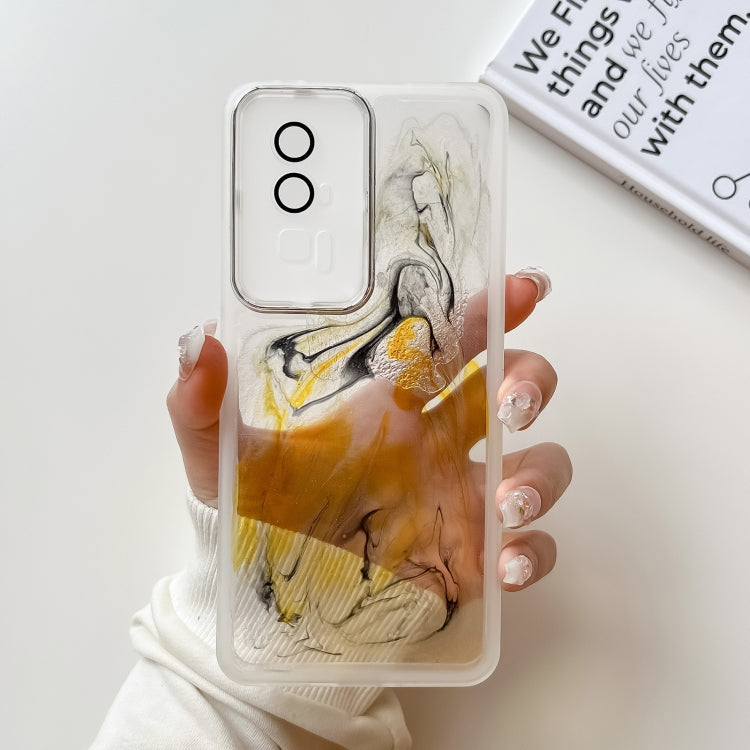 For Xiaomi Redmi K60 Oil Painting Electroplating TPU Phone Case(White) - free shipping - PMC TechLife - Order now!