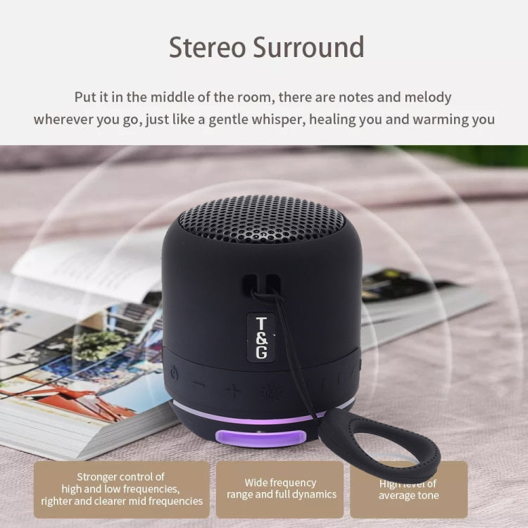 T&G TG294 TWS LED Mini Portable Wireless Stereo Sound Outdoor Speaker(Red) - Mini Speaker by T&G | Online Shopping South Africa | PMC TechLife