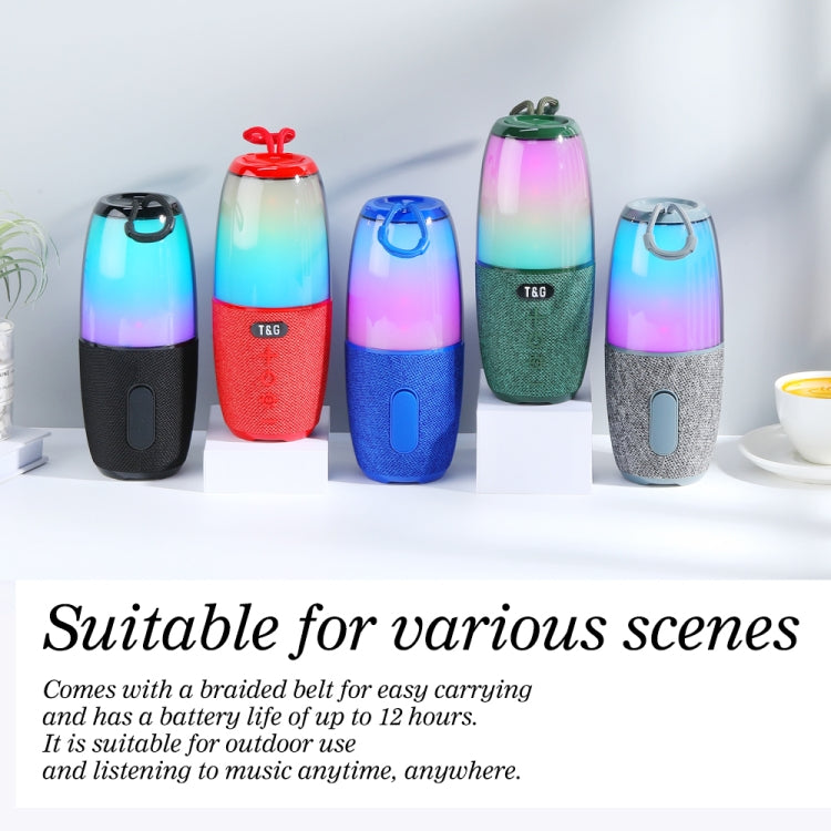 T&G TG644 5W High Power RGB Light Portable Bluetooth Speaker(Gery) - free shipping - PMC TechLife - Order now!