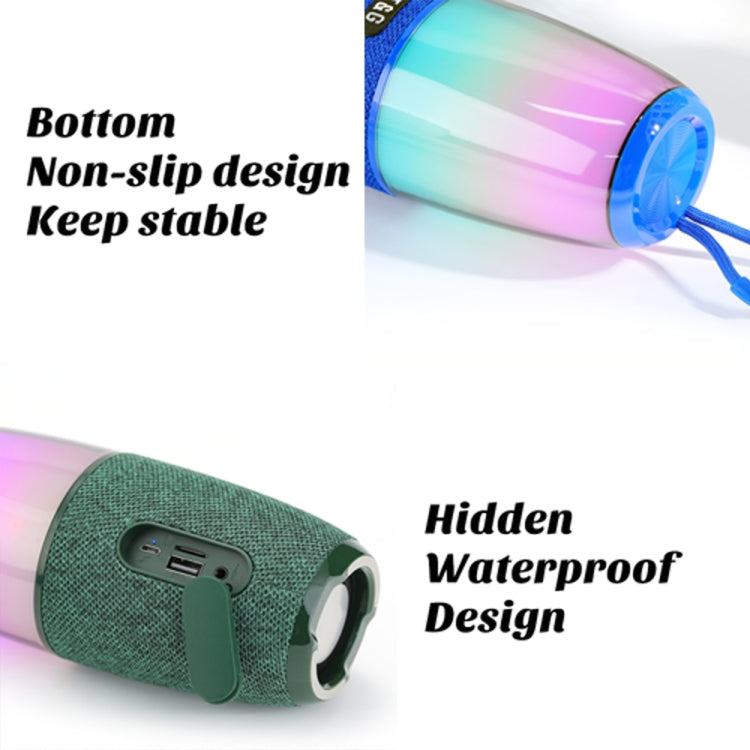 T&G TG644 5W High Power RGB Light Portable Bluetooth Speaker(Blue) - Waterproof Speaker by T&G | Online Shopping South Africa | PMC TechLife | Buy Now Pay Later Mobicred