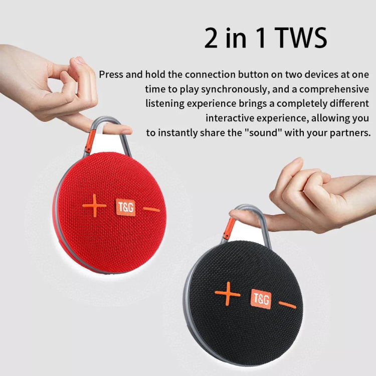 T&G TG648 TWS Outdoor Mini Portable Wireless Bluetooth Speaker with LED Light(Dark Green) - Mini Speaker by T&G | Online Shopping South Africa | PMC TechLife