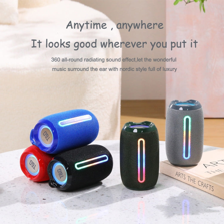 T&G TG653 TWS LED Mini Portable Wireless Stereo Sound Outdoor Speaker(Gery) - Mini Speaker by T&G | Online Shopping South Africa | PMC TechLife | Buy Now Pay Later Mobicred