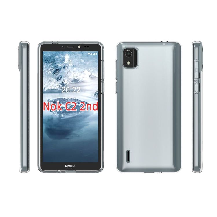 For Nokia C2 2nd Edition Waterproof Texture TPU Phone Case(Transparent) - free shipping - PMC TechLife - Order now!