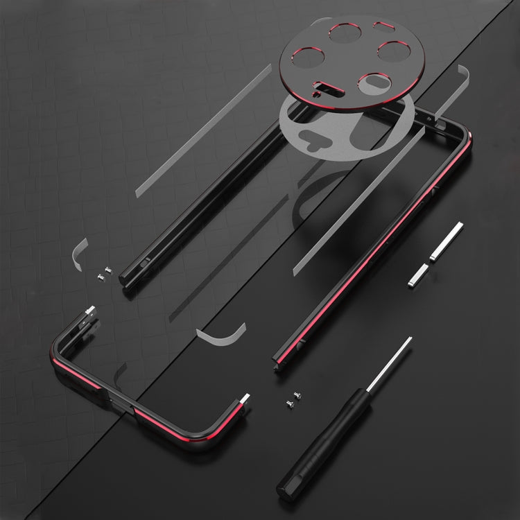 For Xiaomi 13 Ultra LK Aurora Metal Phone Frame with Lens Cover(Black Red) - free shipping - PMC TechLife - Order now!