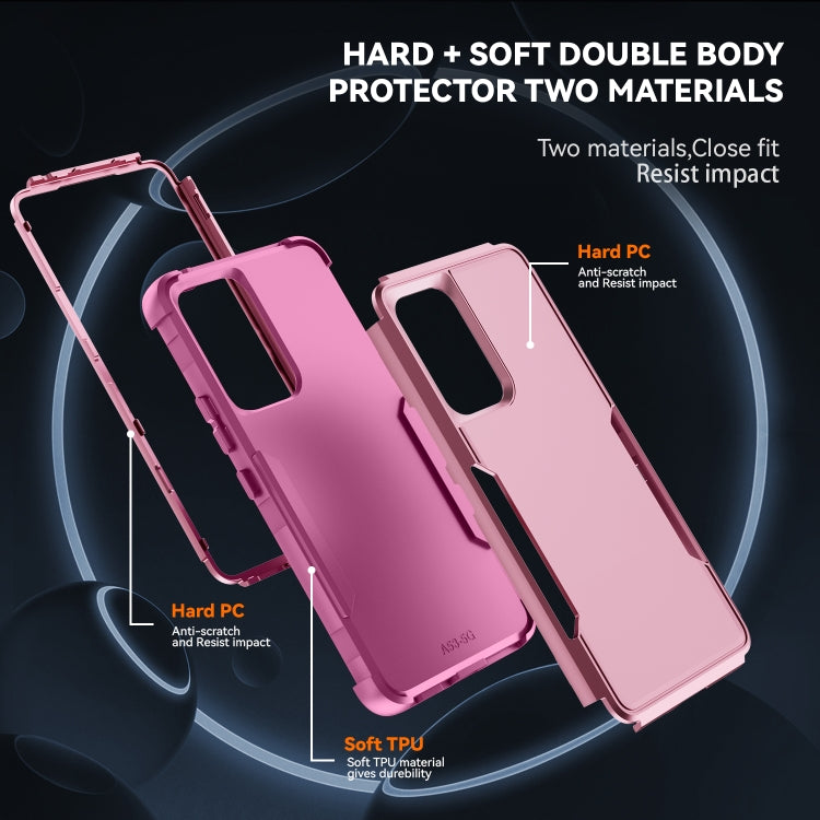 For Samsung Galaxy A53 5G TPU + PC Shockproof Protective Phone Case(Pink) - free shipping - PMC TechLife - Order now!