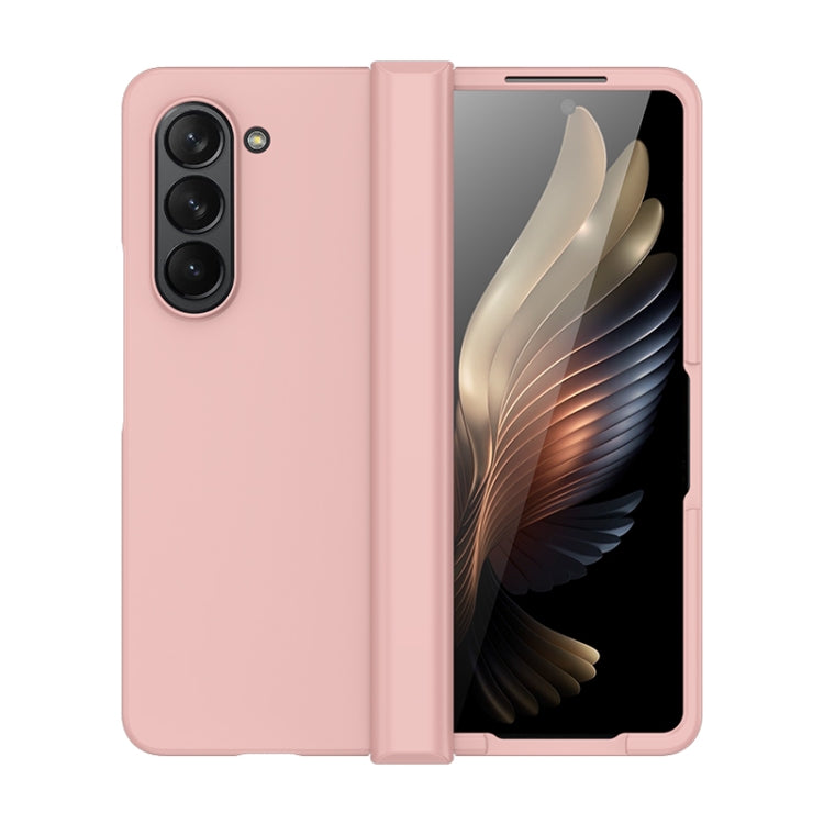 For Samsung Galaxy Z Fold5 Skin Feel PC Phone Case with Hinge(Pink) - free shipping - PMC TechLife - Order now!