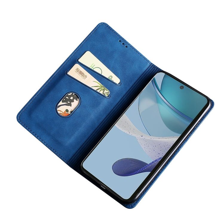 For Nokia C32 Skin Feel Magnetic Leather Phone Case(Blue) - free shipping - PMC TechLife - Order now!
