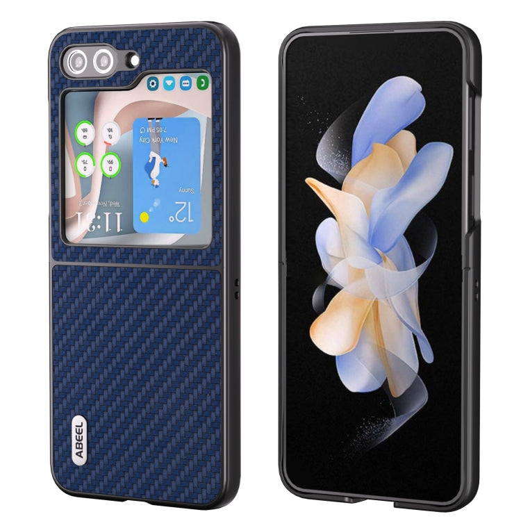 For Samsung Galaxy Z Flip5 ABEEL Carbon Fiber Texture Protective Phone Case(Dark Blue) - free shipping - PMC TechLife - Order now!