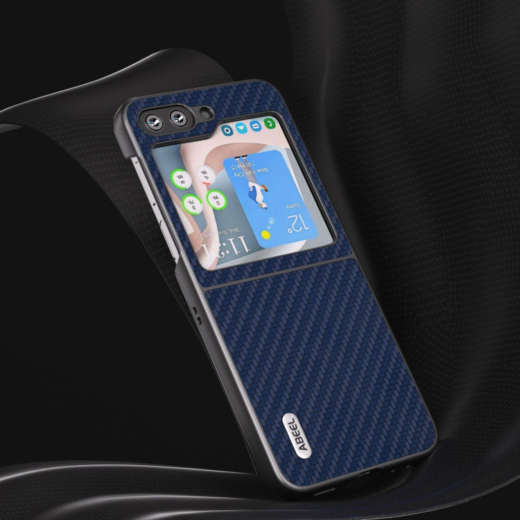 For Samsung Galaxy Z Flip5 ABEEL Carbon Fiber Texture Protective Phone Case(Dark Blue) - free shipping - PMC TechLife - Order now!