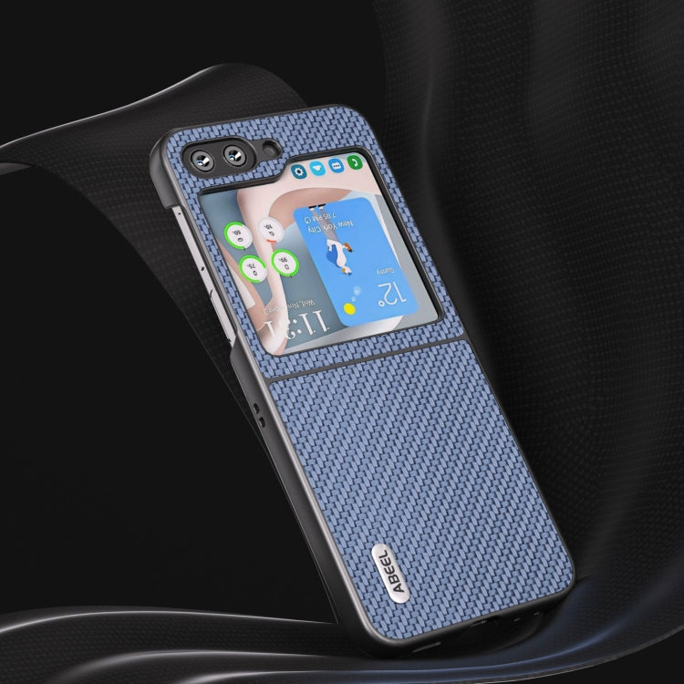 For Samsung Galaxy Z Flip5 ABEEL Carbon Fiber Texture Protective Phone Case(Light Blue) - free shipping - PMC TechLife - Order now!