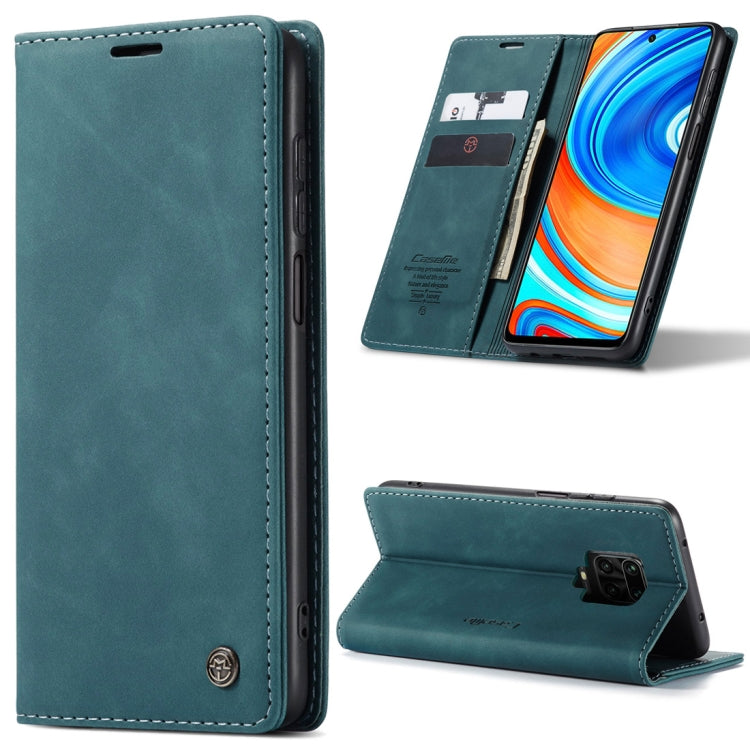 For Xiaomi Redmi Note 9 Pro/Note 9 Pro Max/Note 9s CaseMe 013 Multifunctional Horizontal Flip Leather Case, with Card Slot & Holder & Wallet(Blue) - free shipping - PMC TechLife - Order now!