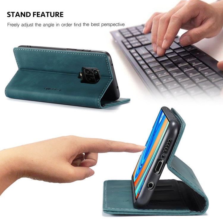 For Xiaomi Redmi Note 9 Pro/Note 9 Pro Max/Note 9s CaseMe 013 Multifunctional Horizontal Flip Leather Case, with Card Slot & Holder & Wallet(Blue) - free shipping - PMC TechLife - Order now!