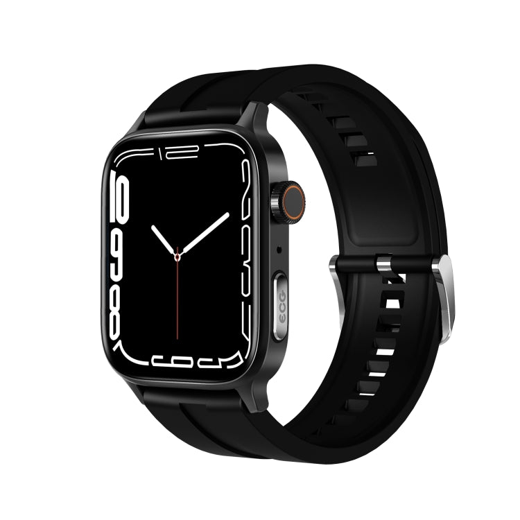 GT22 1.85 inch TFT Screen Silicone Band Health Smart Watch, Support Bluetooth Call / Plateau Blood Oxygen / Body Temperature / Arrhythmia / TI Heart Rate Monitoring(Black) -  by PMC TechLife | Online Shopping South Africa | PMC TechLife