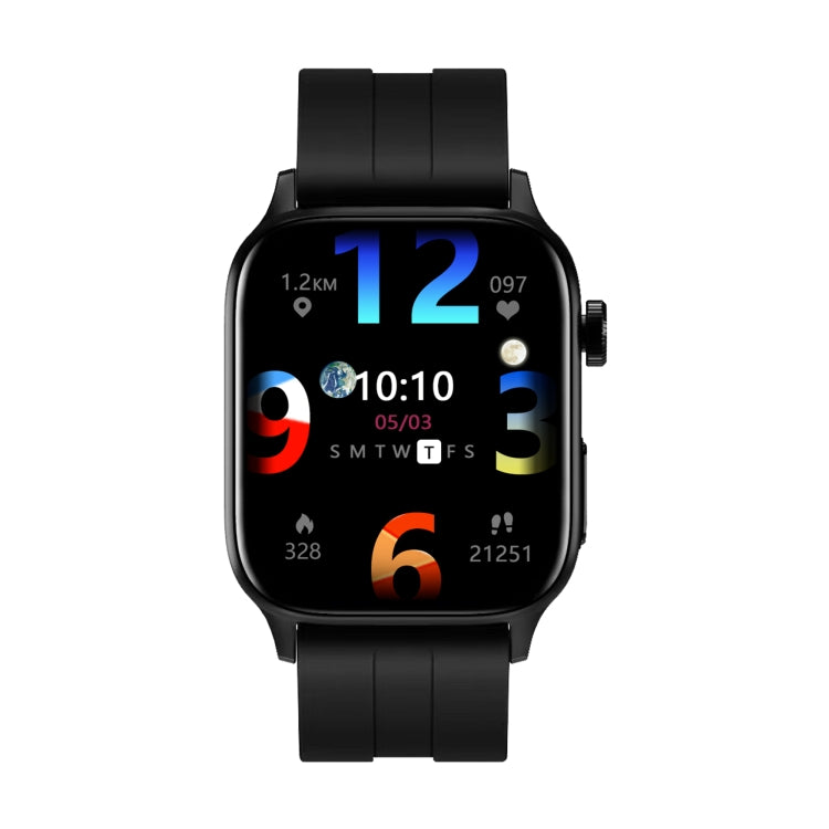 GT22 1.85 inch TFT Screen Silicone Band Health Smart Watch, Support Bluetooth Call / Plateau Blood Oxygen / Body Temperature / Arrhythmia / TI Heart Rate Monitoring(Black) -  by PMC TechLife | Online Shopping South Africa | PMC TechLife