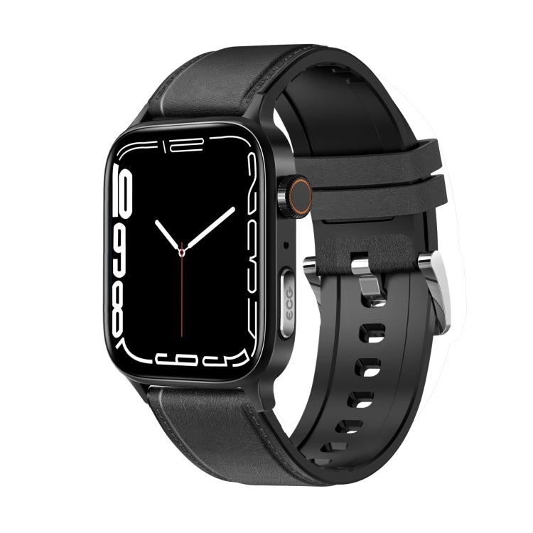 GT22 1.85 inch TFT Screen Leather Band Health Smart Watch, Support Bluetooth Call / Plateau Blood Oxygen / Body Temperature / Arrhythmia / TI Heart Rate Monitoring(Black) -  by PMC TechLife | Online Shopping South Africa | PMC TechLife