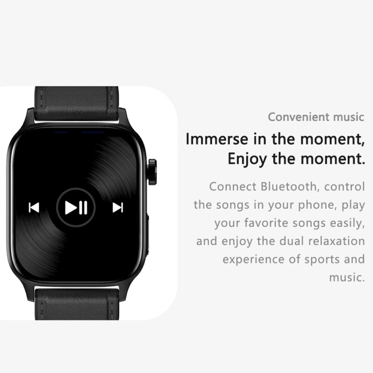 GT22 1.85 inch TFT Screen Leather Band Health Smart Watch, Support Bluetooth Call / Plateau Blood Oxygen / Body Temperature / Arrhythmia / TI Heart Rate Monitoring(Brown) -  by PMC TechLife | Online Shopping South Africa | PMC TechLife