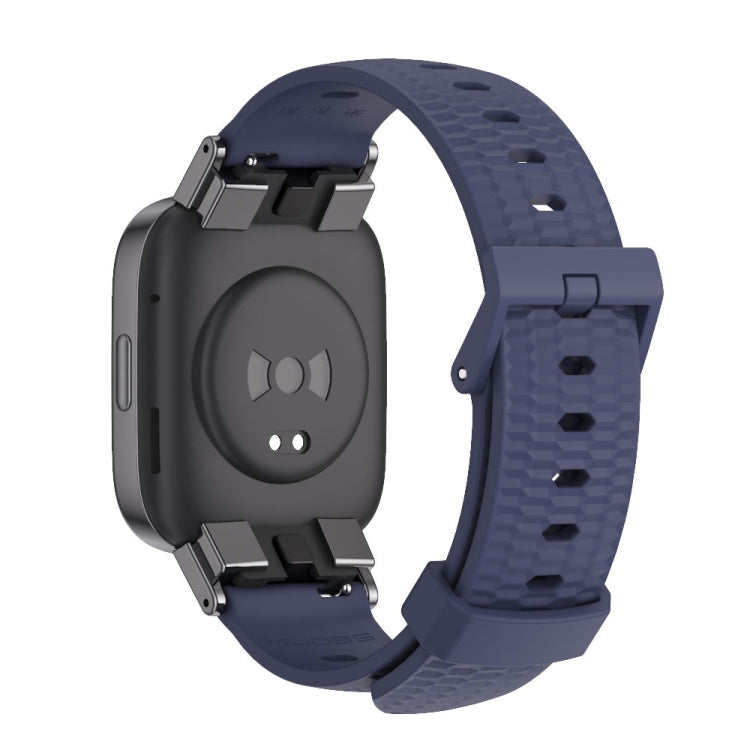 For Redmi Watch 3 Mijobs Honeycomb Texture TPU Watch Band(Midnight Blue Black) - Watch Bands by MIJOBS | Online Shopping South Africa | PMC TechLife | Buy Now Pay Later Mobicred