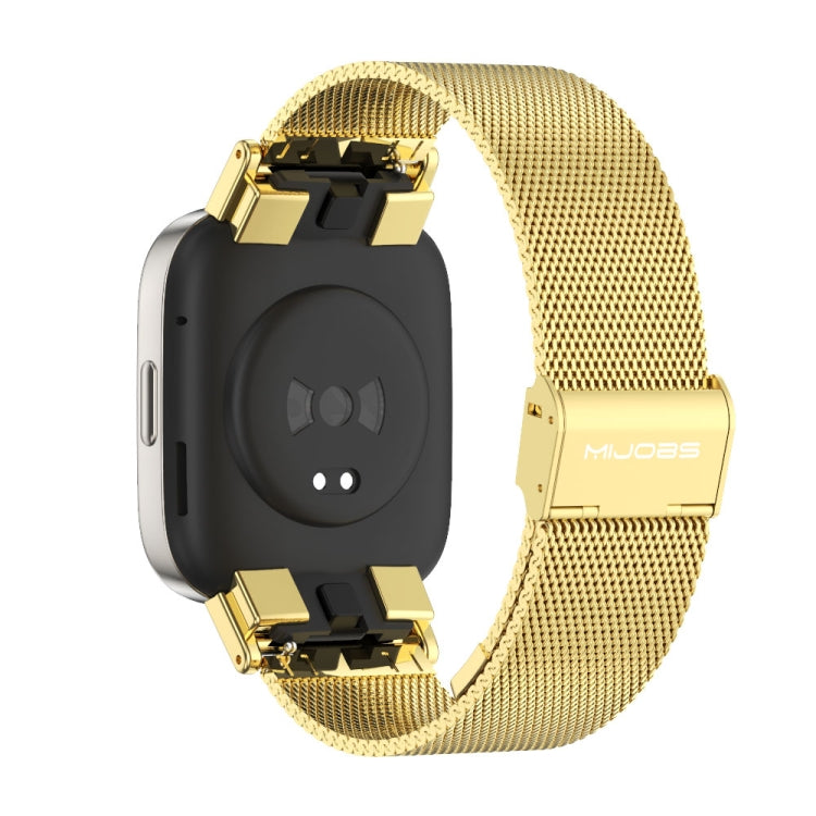 For Redmi Watch 3 Mijobs Milan Buckle Metal Watch Band(Gold) - Watch Bands by MIJOBS | Online Shopping South Africa | PMC TechLife | Buy Now Pay Later Mobicred