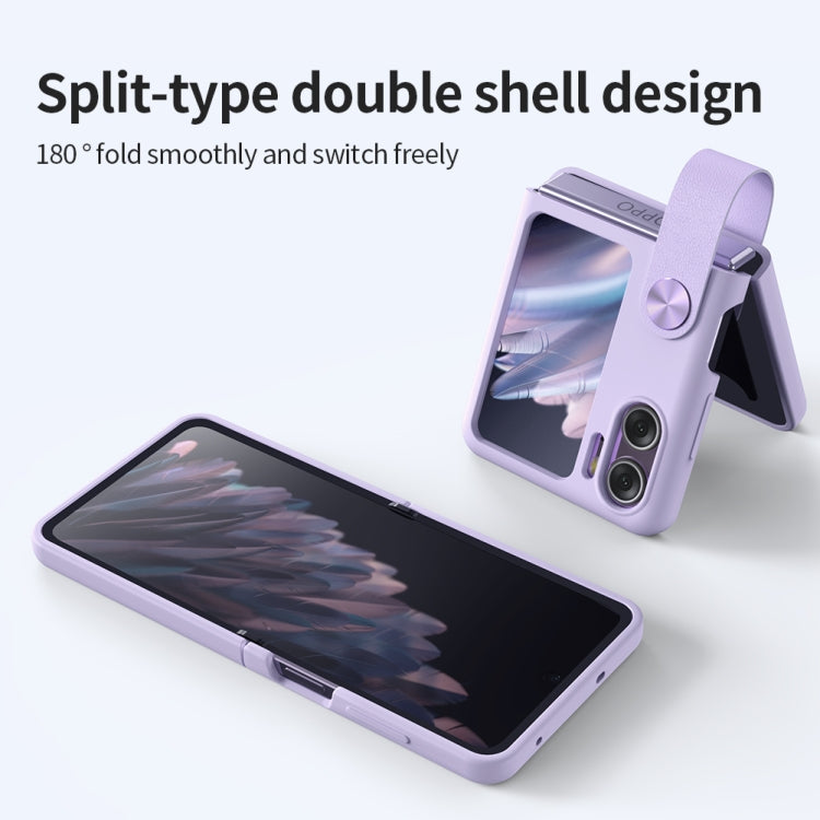 For OPPO Find N2 Flip NILLKIN Skin Feel Liquid Silicone Phone Case With Finger Strap(Pink) - free shipping - PMC TechLife - Order now!