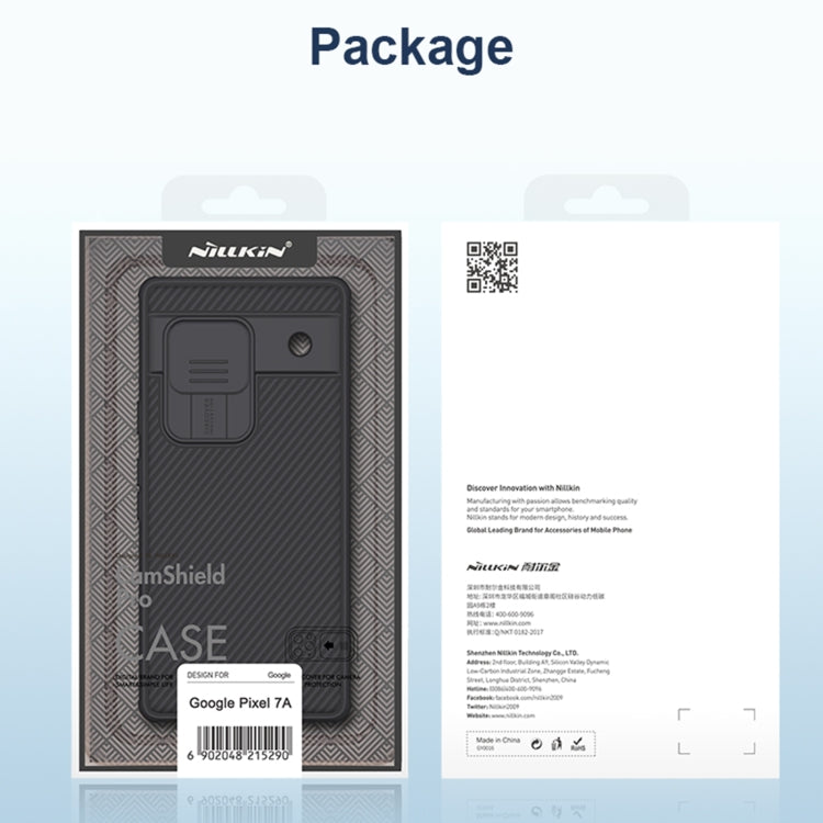 For Google Pixel 7A NILLKIN CamShield Pro PC Phone Case(Blue) - Google Cases by NILLKIN | Online Shopping South Africa | PMC TechLife | Buy Now Pay Later Mobicred