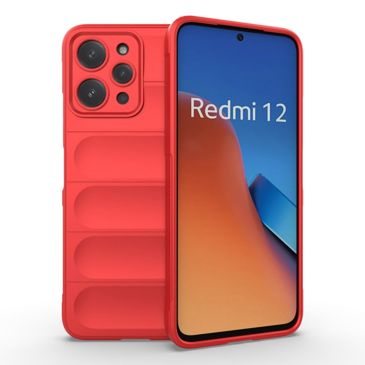 For Xiaomi Redmi 12 4G Magic Shield TPU + Flannel Phone Case(Red) - free shipping - PMC TechLife - Order now!