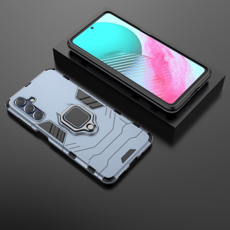 For Samsung Galaxy M54 5G Magnetic Ring Holder PC + TPU Phone Case(Navy Blue) - free shipping - PMC TechLife - Order now!
