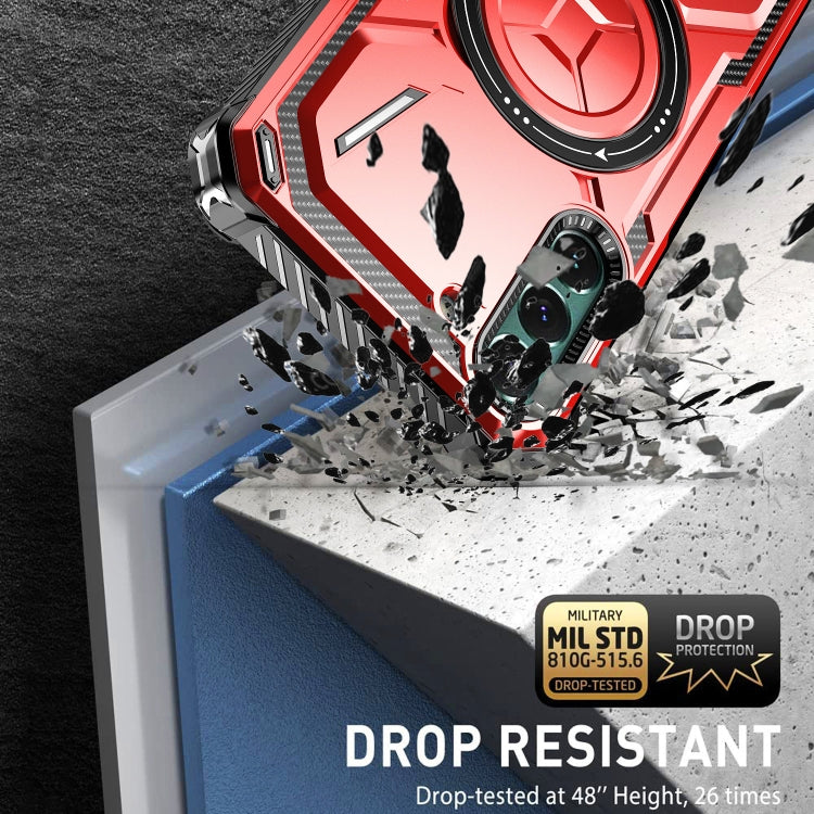 For Samsung Galaxy S21+ 5G Armor Series Holder Phone Case(Red) - free shipping - PMC TechLife - Order now!