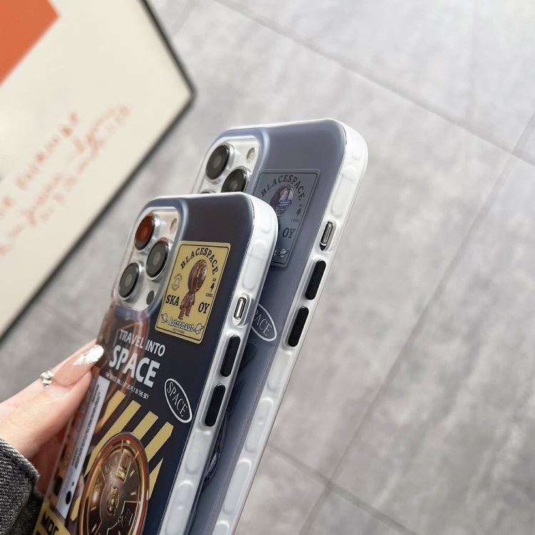 For iPhone 13 Dual-side IMD Astronaut Frosted Phone Case(Blue Grey) - free shipping - PMC TechLife - Order now!