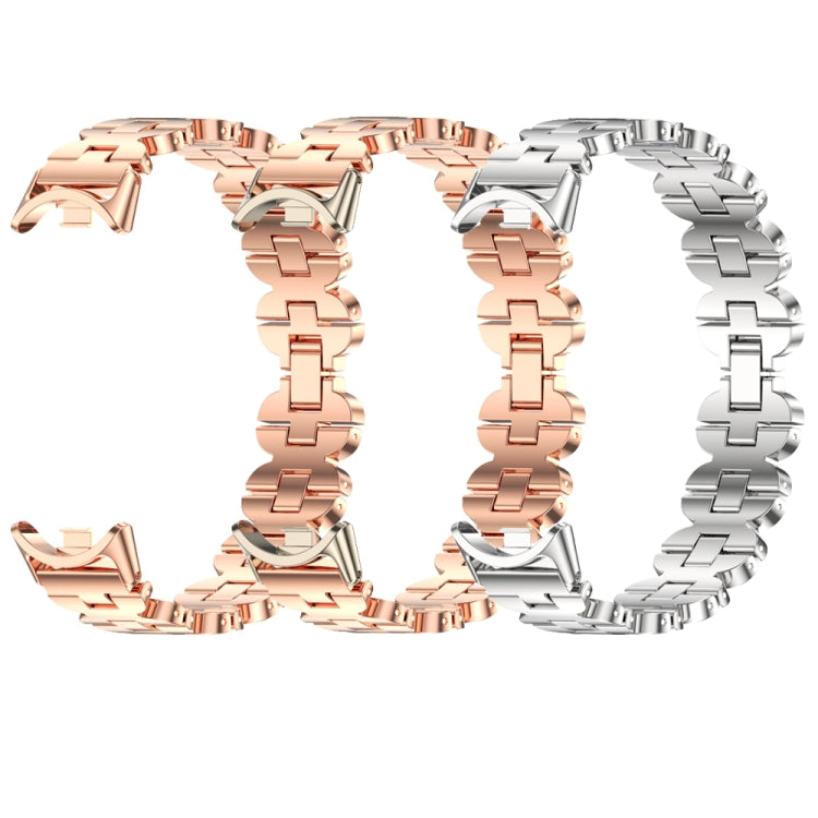 For Xiaomi Mi Band 8 / 9 / 9 NFC Mijobs Bone Chain Stainless Steel Watch Band(Silver) - Watch Bands by MIJOBS | Online Shopping South Africa | PMC TechLife | Buy Now Pay Later Mobicred