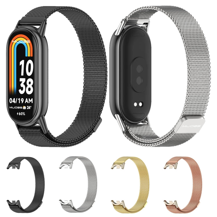 For Xiaomi Smart Band 10 / 9 / 8 Mijobs Milan Magnetic Metal Stainless Steel Watch Band(Gold+Light Gold) - free shipping - PMC TechLife - Order now!