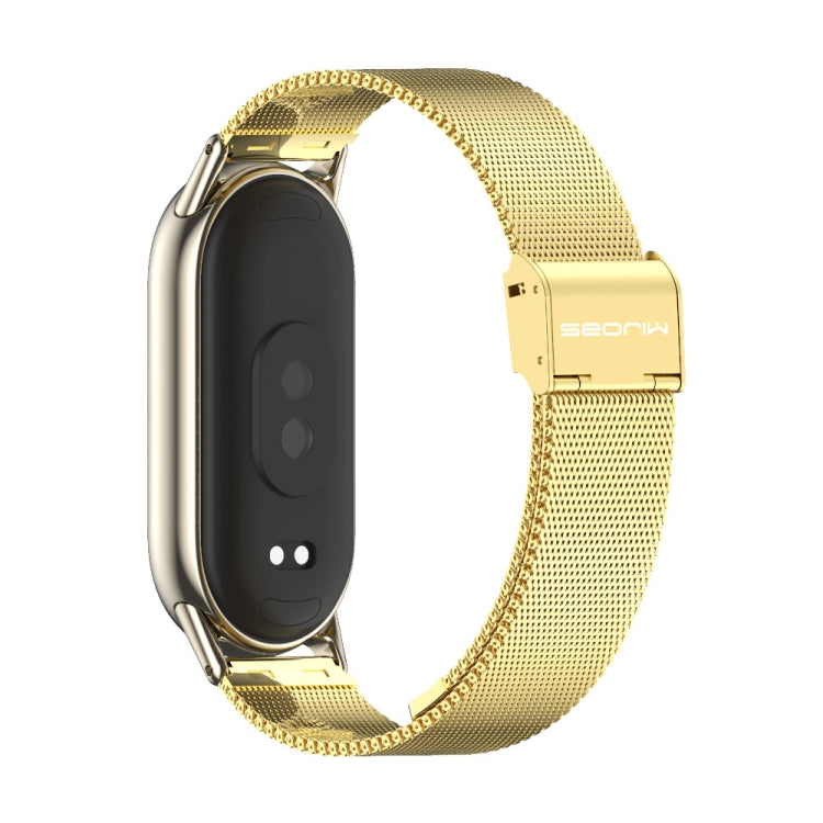For Xiaomi Smart Band 10 / 9 / 8 Mijobs Milan Buckle Metal Stainless Steel Watch Band(Gold+Light Gold) - free shipping - PMC TechLife - Order now!