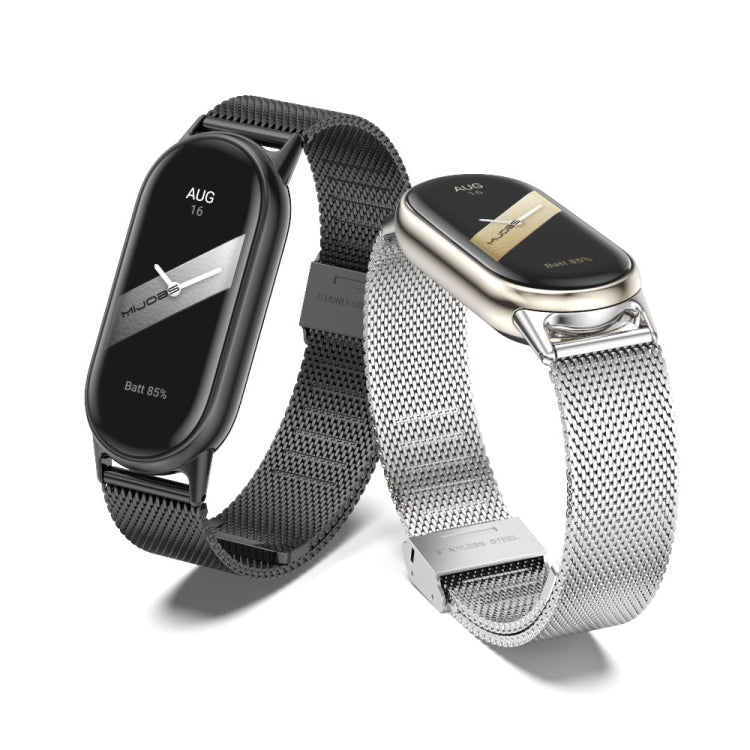 For Xiaomi Smart Band 10 / 9 / 8 Mijobs Milan Buckle Metal Stainless Steel Watch Band(Gold+Light Gold) - free shipping - PMC TechLife - Order now!