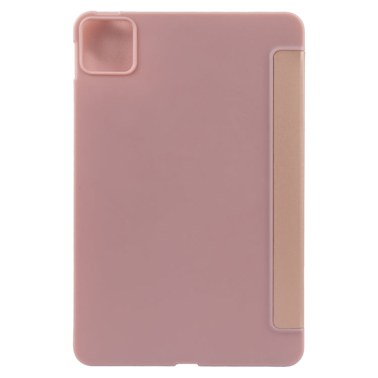 For Xiaomi Pad 6 / Pad 6 Pro Three-fold Holder Flip Tablet Leather Case(Rose Gold) - free shipping - PMC TechLife - Order now!