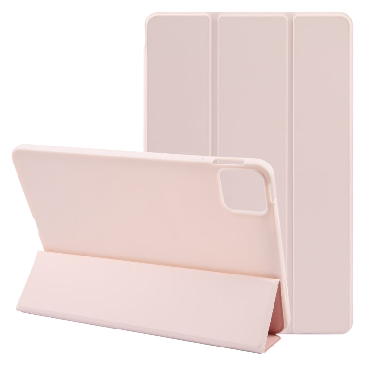 For Xiaomi Pad 6 / Pad 6 Pro Three-fold Holder Flip Tablet Leather Case(Light Pink) - free shipping - PMC TechLife - Order now!