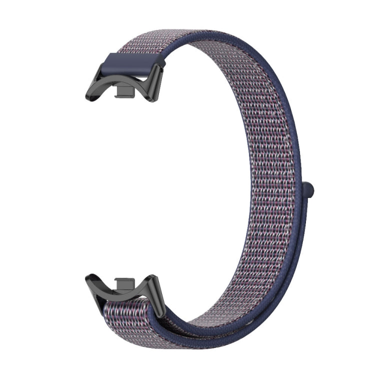 For Xiaomi Mi Band 8 / 9 / 9 NFC Mijobs Breathable Nylon Loop Watch Band(Midnight Blue Black) - Watch Bands by MIJOBS | Online Shopping South Africa | PMC TechLife | Buy Now Pay Later Mobicred