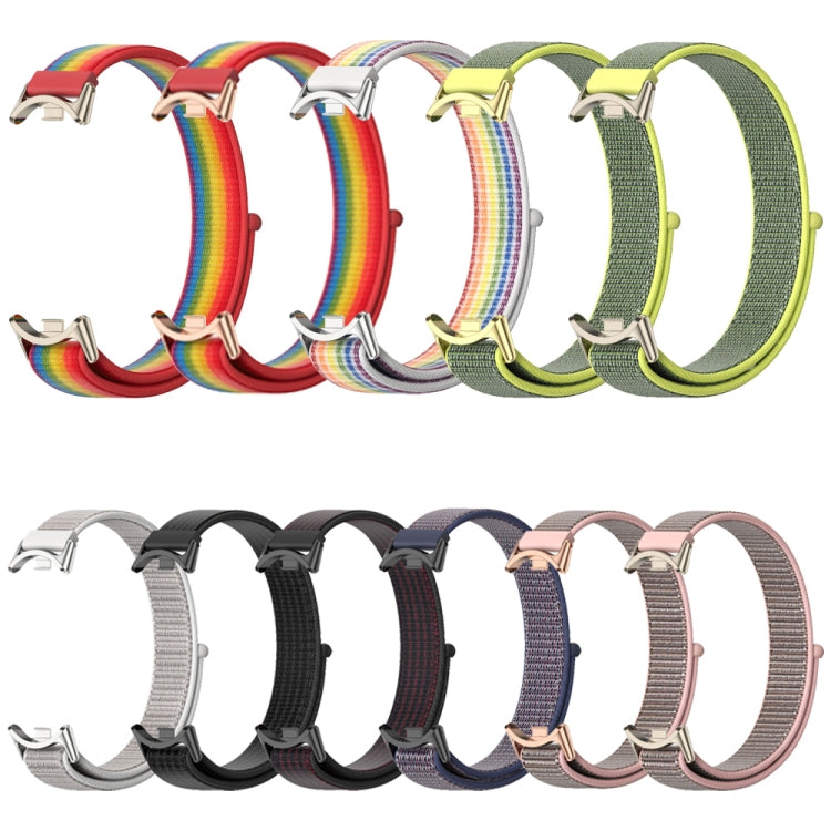 For Xiaomi Smart Band 10 / 9 / 8 Mijobs Breathable Nylon Loop Watch Band(Black Red) - free shipping - PMC TechLife - Order now!