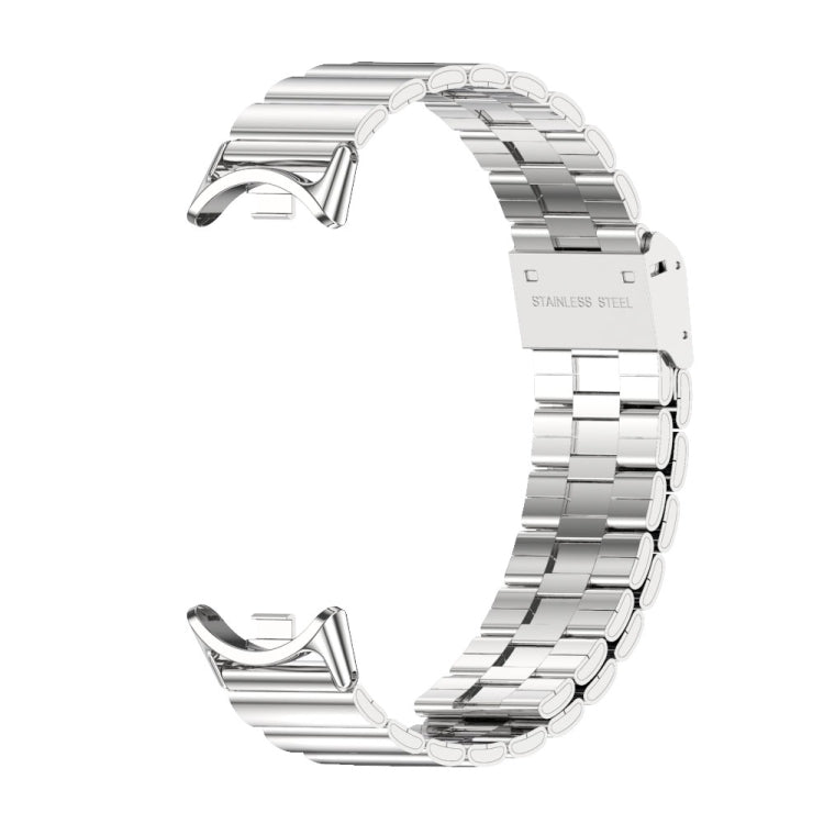 For Xiaomi Smart Band 10 / 9 / 8 Mijobs Bamboo Buckle Stainless Steel Watch Band(Silver) - free shipping - PMC TechLife - Order now!