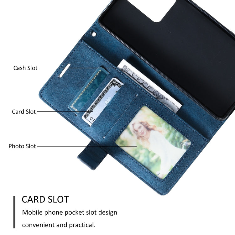 For Redmi Note 12 Pro+ Skin Feel Splicing Horizontal Flip Leather Phone Case(Blue) - free shipping - PMC TechLife - Order now!