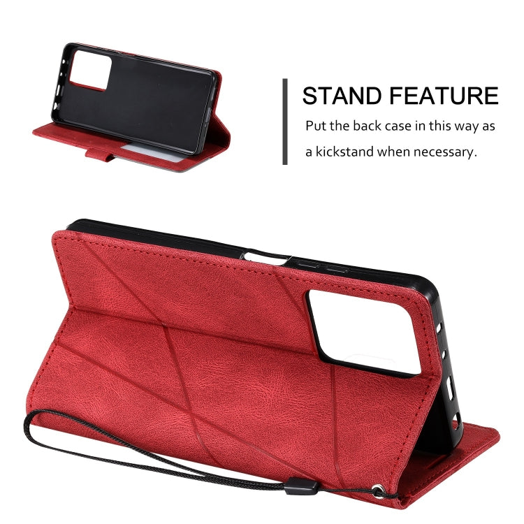 For Redmi Note 12 Pro Speed Skin Feel Splicing Horizontal Flip Leather Phone Case(Red) - free shipping - PMC TechLife - Order now!