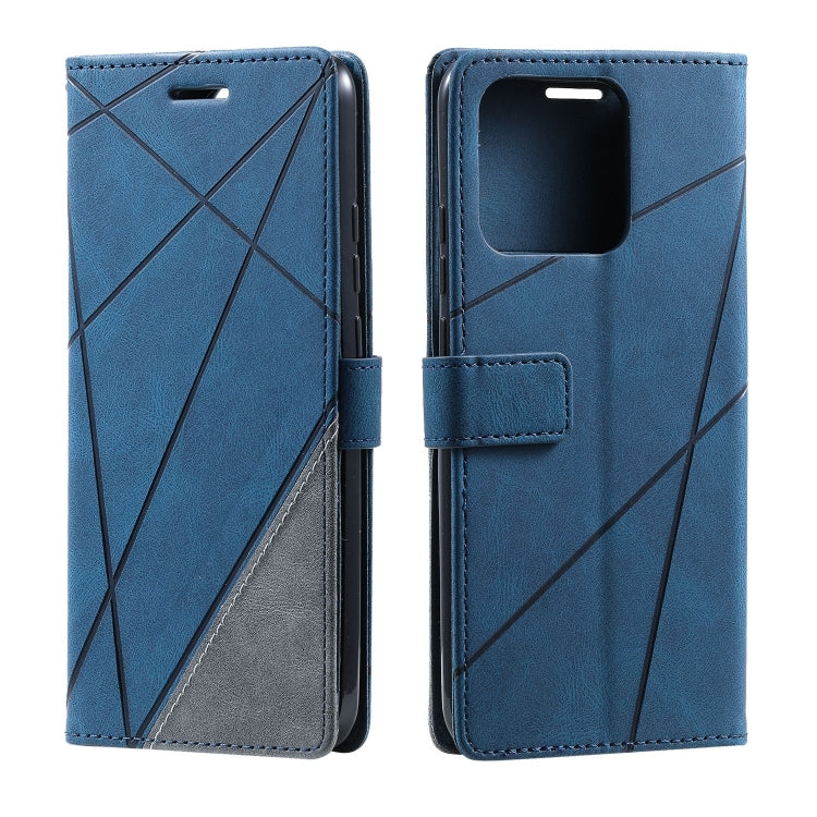 For Xiaomi 13 Skin Feel Splicing Horizontal Flip Leather Phone Case(Blue) - free shipping - PMC TechLife - Order now!