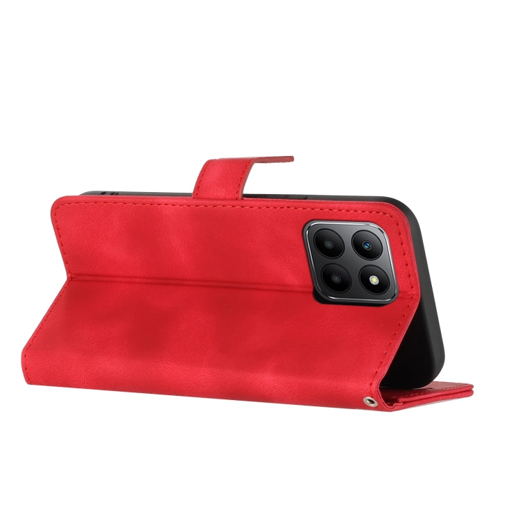 For Honor 70 Lite Line Pattern Skin Feel Leather Phone Case(Red) - free shipping - PMC TechLife - Order now!