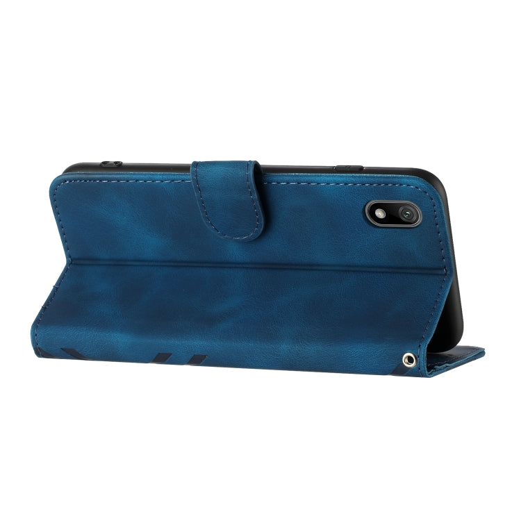 For Honor 8S Line Pattern Skin Feel Leather Phone Case(Royal Blue) - free shipping - PMC TechLife - Order now!