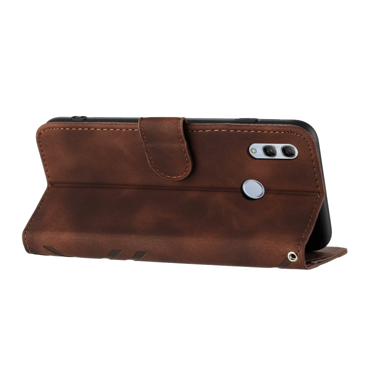 For Honor 10 Lite Line Pattern Skin Feel Leather Phone Case(Coffee) - free shipping - PMC TechLife - Order now!