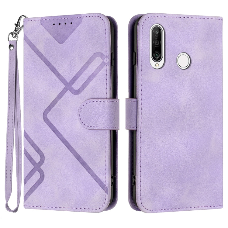 For Honor 20S Russia /20 lite Russia  Line Pattern Skin Feel Leather Phone Case(Light Purple) - free shipping - PMC TechLife - Order now!