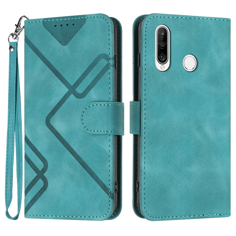 For Honor 20S Russia /20 lite Russia  Line Pattern Skin Feel Leather Phone Case(Light Blue) - free shipping - PMC TechLife - Order now!