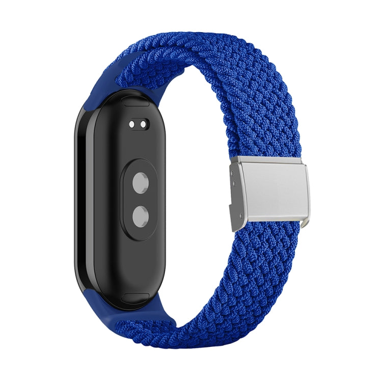 For Xiaomi Mi Band 8 Adjustable Nylon Braided Steel Buckle Watch Band(Blue) -  by PMC TechLife | Online Shopping South Africa | PMC TechLife